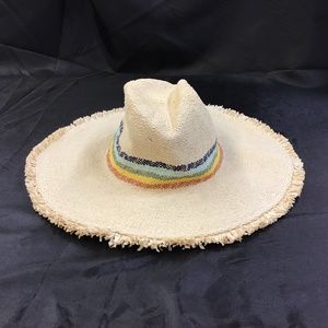 MADEWELL by BILTMORE Wide-Brimmed Rainbow Straw Hat
